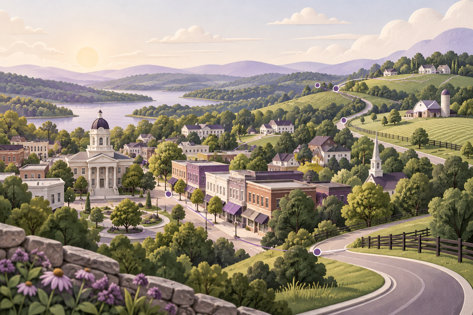 Small-business communities connected across the Middle Tennessee service area.