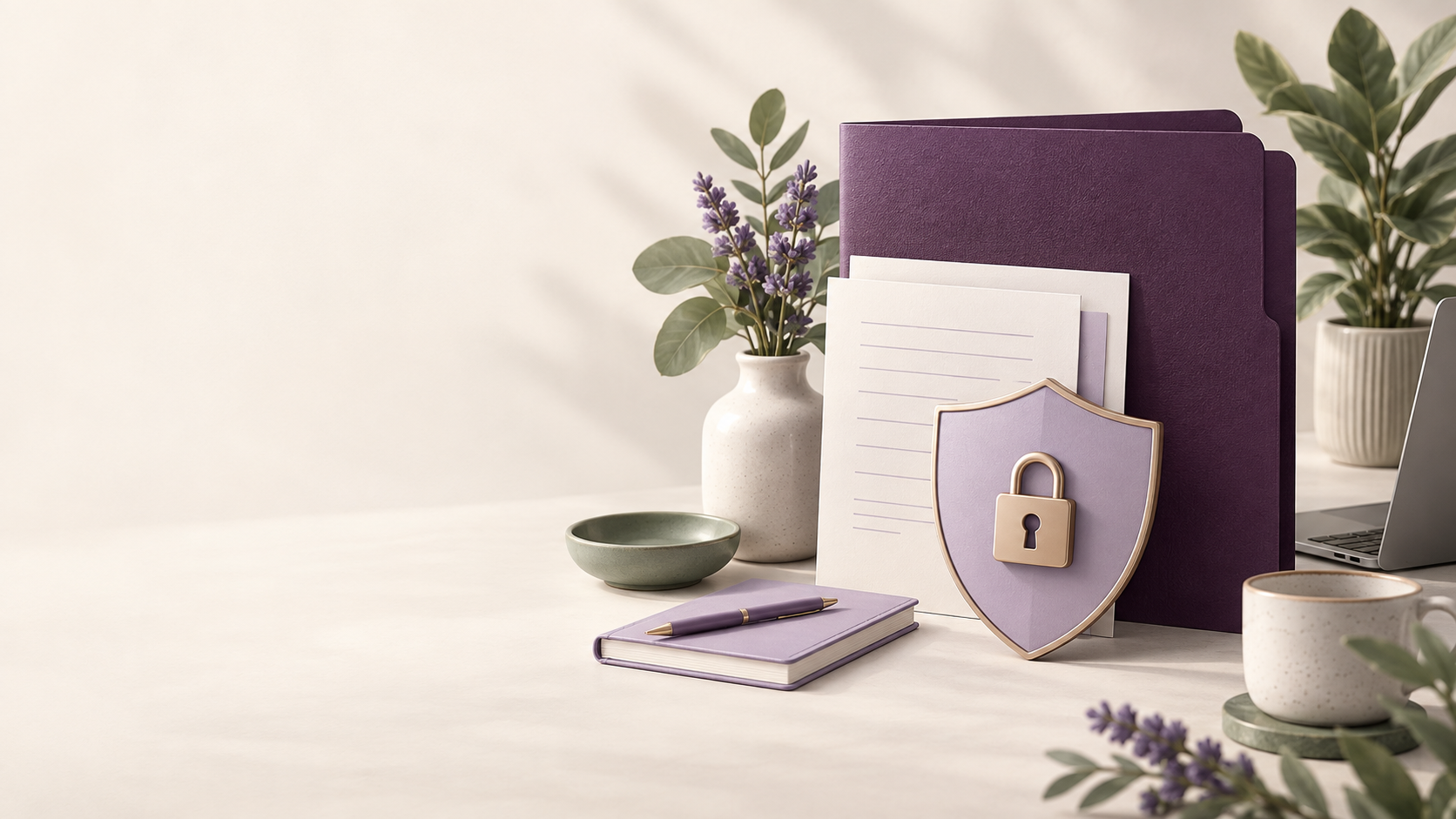 Secure document handling and privacy at Woodell Bookkeeping.